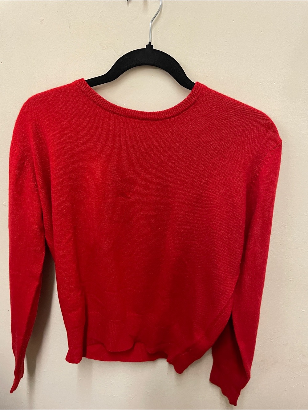 Vibrant Red Crewneck Pullover